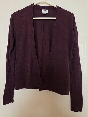 Old Navy Plum Open-Front Cardigan XS